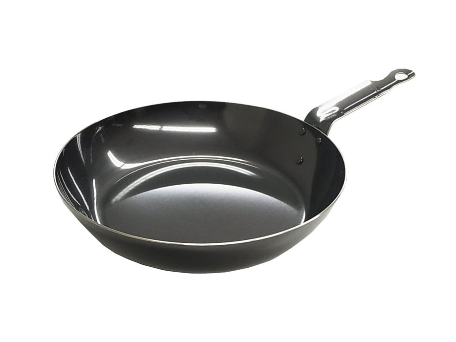 Endo Shoji 24cm IH Compatible Black Iron Frying Pan - Made in Japan-Kiichin - The #1 Place for Japanese Goods in Your Hand!