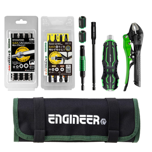 Engineer 8-Piece Tool Set Screwdriver & Hex Socket for Flat Head Screw Removal Dxz-09-Kiichin - The #1 Place for Japanese Goods in Your Hand!