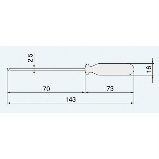 Engineer Brand 2.5mm Ball Driver Engineer Opposite Side DB-25 Model-Kiichin - The #1 Place for Japanese Goods in Your Hand!