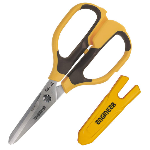 Engineer Yellow Iron Scissors with 58mm Blade Length and Cap PH-57Y Model-Kiichin - The #1 Place for Japanese Goods in Your Hand!