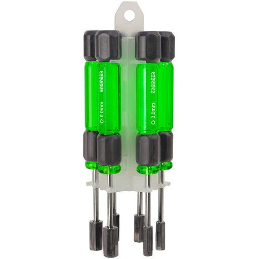 Engineer Precision 3-6mm Nut Driver Set - Green DK-14 Model-Kiichin - The #1 Place for Japanese Goods in Your Hand!