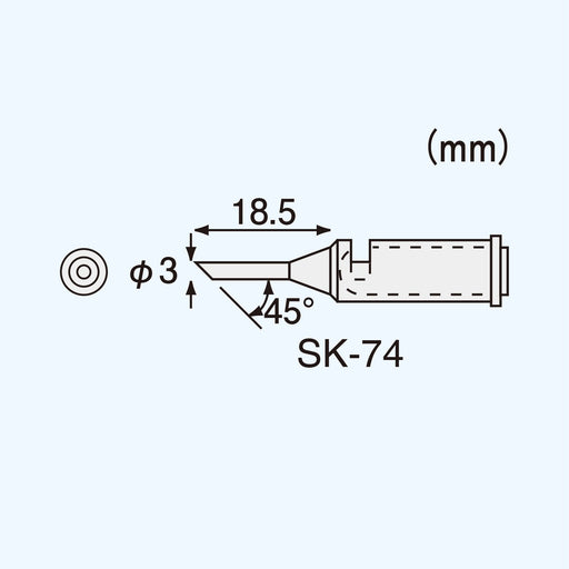 Engineer SK-74 Compatible Soldering Iron Tip for SK-70 Series-Kiichin - The #1 Place for Japanese Goods in Your Hand!