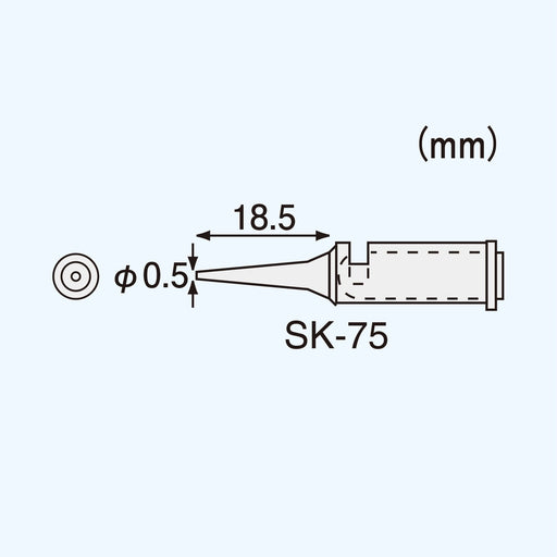 Engineer SK-75 Soldering Iron Tip Compatible with SK-70 Series-Kiichin - The #1 Place for Japanese Goods in Your Hand!