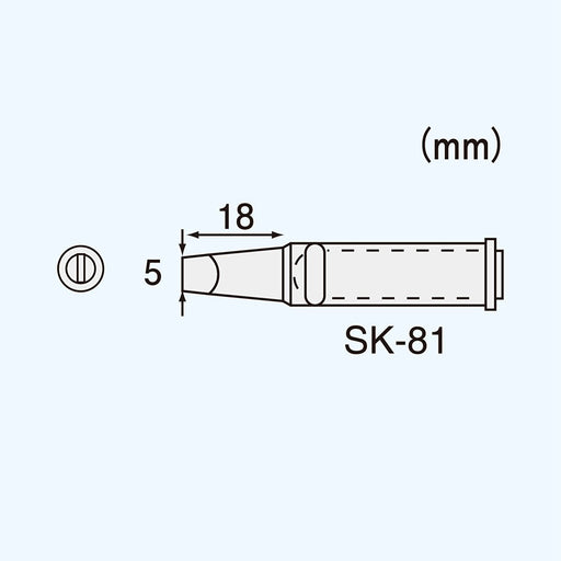 Engineer Sk-81 Replacement Soldering Iron Tip for Sk-70 Series-Kiichin - The #1 Place for Japanese Goods in Your Hand!