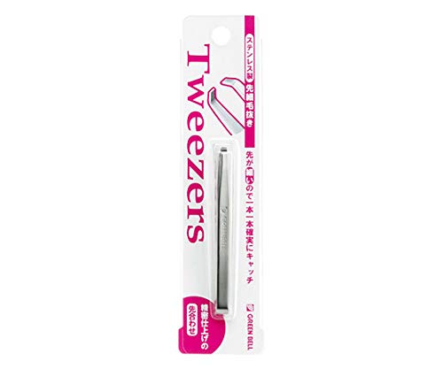Green Bell Craftsmanship Tapered Tweezers PSG-010 Precision Eyebrow Tool