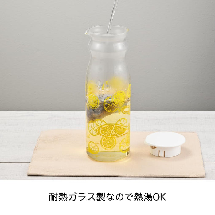 Hario Heat-Resistant Glass Free Pot 1200Ml Retro Lemon Japan Made