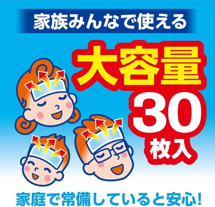 Ice Packs Cooling Sheets 30 Regular Size Gel Sheets 10-Hour Relief Japan Made