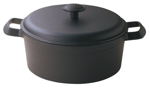 Iwachu Family Stew Pan 21 - Black 20.5cm Diameter Durable Cookware-Kiichin - The #1 Place for Japanese Goods in Your Hand!