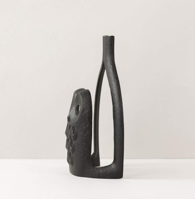 Iwachu Nambu Ironware Owl Letter Stand Black - 9x5x15.5 cm-Kiichin - The #1 Place for Japanese Goods in Your Hand!