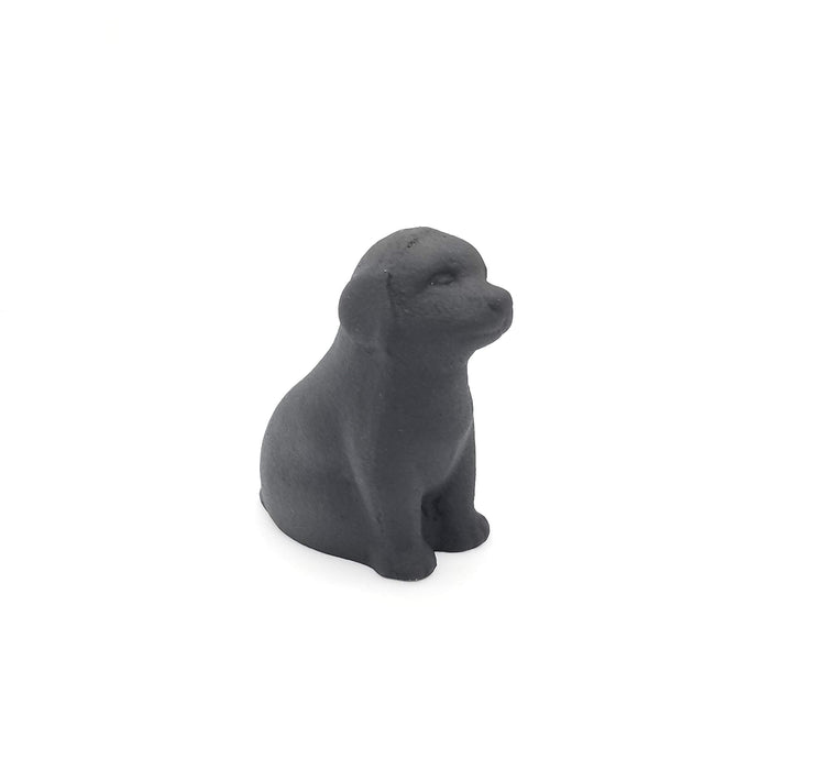 Iwachu Black Puppy Paperweight 3x5x5 cm Nambu Ironware Design Accessory-Kiichin - The #1 Place for Japanese Goods in Your Hand!