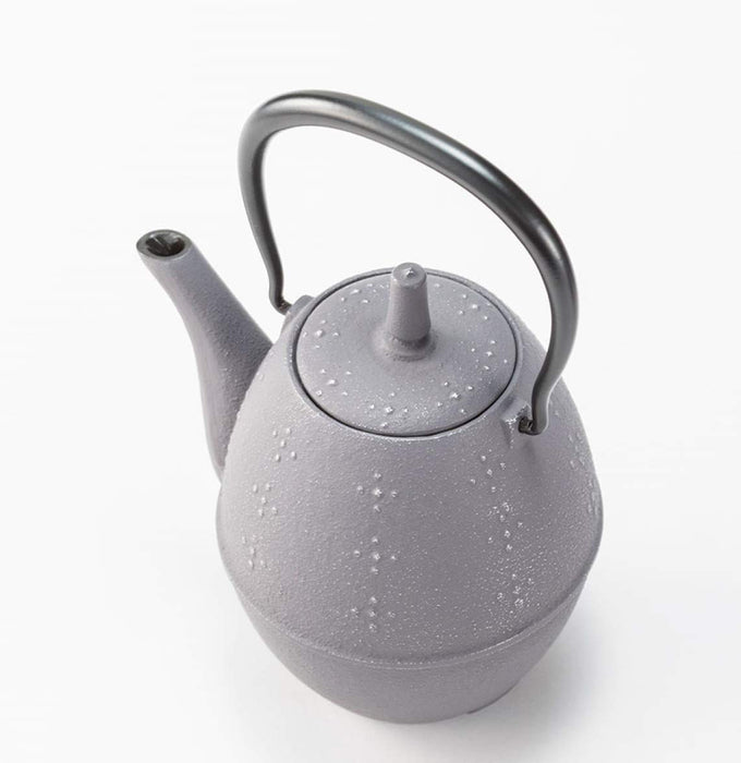 Iwachu Teapot Rice Cooker Silver Gray 0.6L Enameled Nambu Ironware-Kiichin - The #1 Place for Japanese Goods in Your Hand!