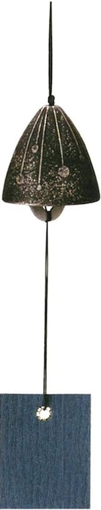 Iwachu Sparkler Gold Black Wind Chime Nambu Ironware 5x5cm 27167-Kiichin - The #1 Place for Japanese Goods in Your Hand!