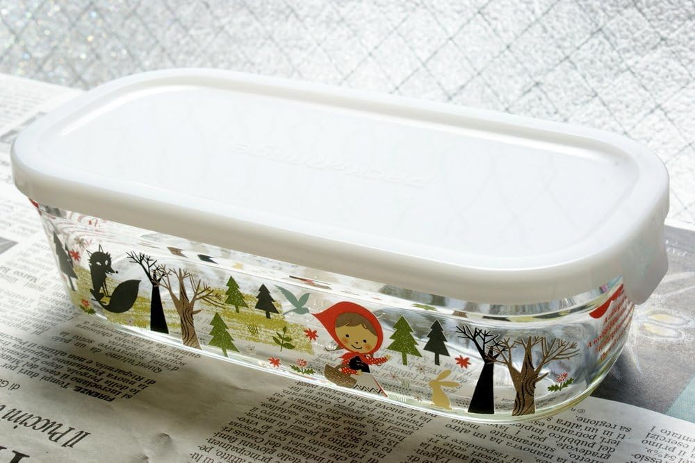 Iwaki Heat-Resistant Glass Butter Storage Container 500ml Medium Rectangular