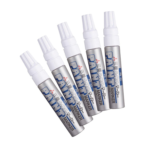 Mitsubishi Pencil Bold Silver Paint Marker Set - 5 Pieces PX30.26-Kiichin - The #1 Place for Japanese Goods in Your Hand!