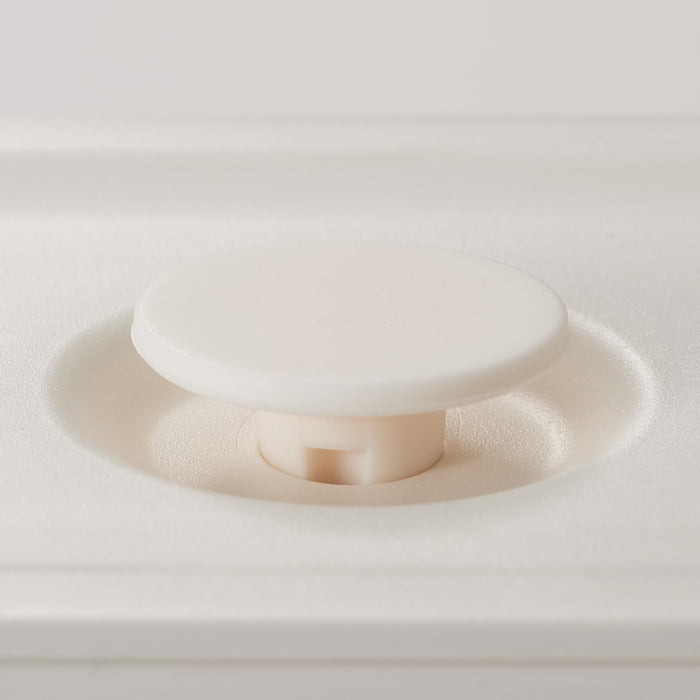 Muji White Rectangular Polypropylene Lunch Box with Valve 125ml Storage