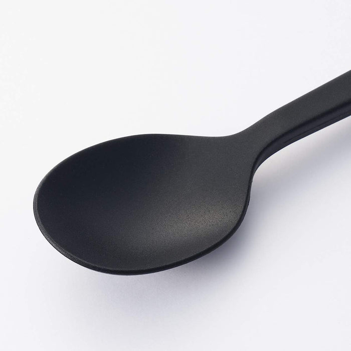 Muji Black Silicone Cooking Spoon Small 25Cm Length