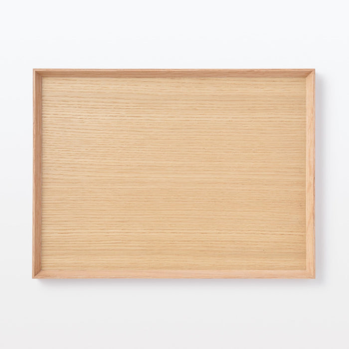 Muji Wooden Square Tray Natural 35x26x2cm Mdc80A2S Eco-friendly Wood