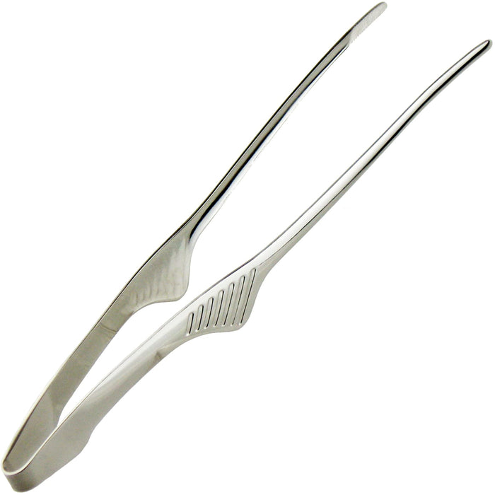 Nagao Clever Tongs 24Cm Stainless Steel Mirror Finish Camping BBQ Japan-Kiichin - The #1 Place for Japanese Goods in Your Hand!