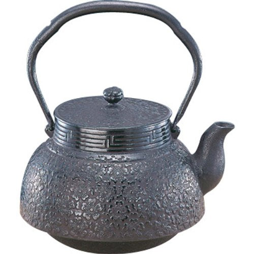 Iwachu Nambu Ironware Kettle 18-Type Koshiki Sakura 1.2L Premium Cast Iron-Kiichin - The #1 Place for Japanese Goods in Your Hand!