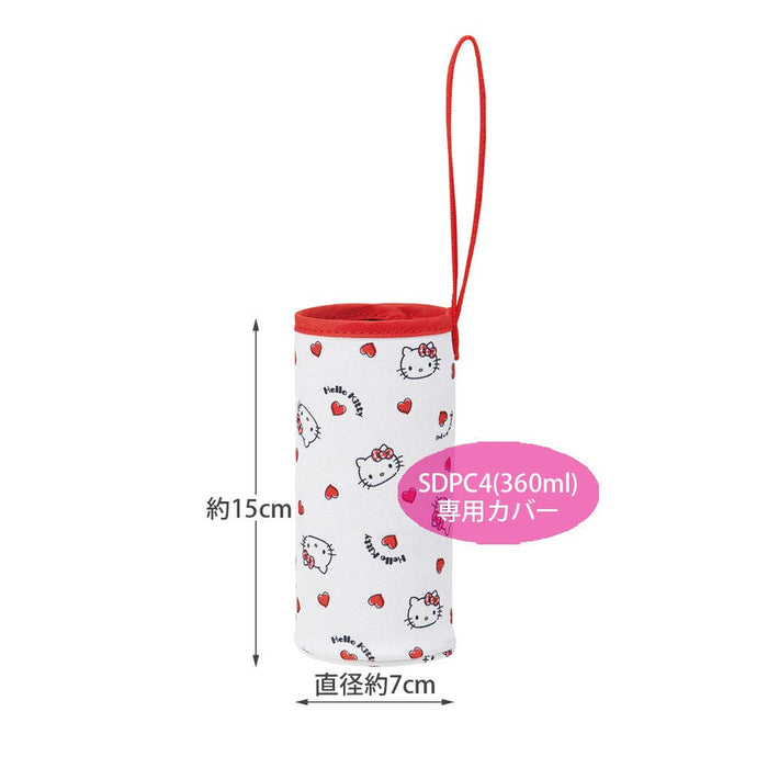 Skater Kitty Red Heart Water Bottle Cover 360ml - Sanrio Mug Bottle Case WSSC4-Kiichin - The #1 Place for Japanese Goods in Your Hand!