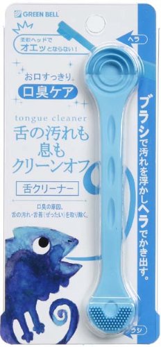 Green Bell Craftsmanship Tongue Cleaner Brush & Spatula Mint G-2184