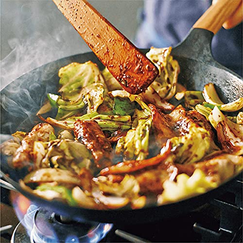 Vermicular 28Cm Cast Iron Frying Pan Oak Finish Gas and IH Compatible