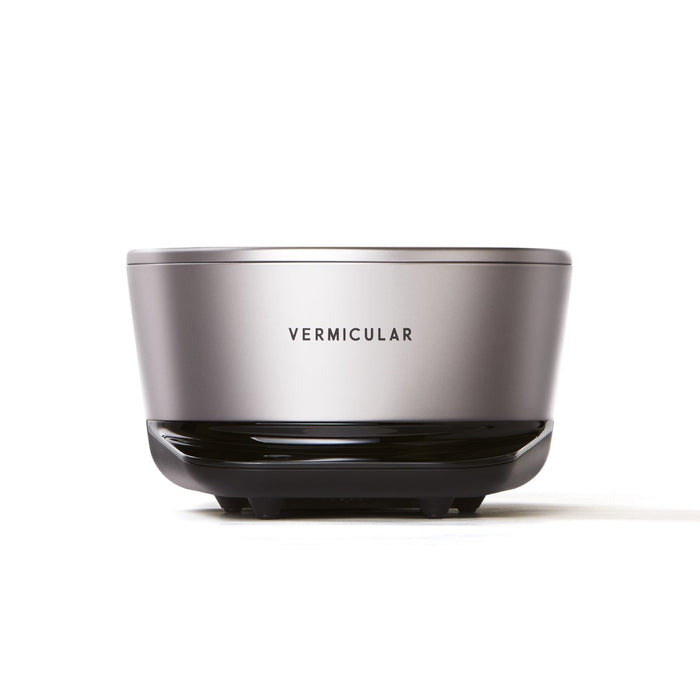 Vermicular Rice Pot Mini 3-Cup Rice Cooker Silver with Exclusive Recipes