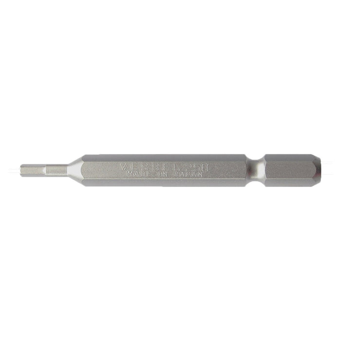 Vessel 2.5 x 65mm Hex Bit - Versatile Flat Width Tool SM16H025-Kiichin - The #1 Place for Japanese Goods in Your Hand!