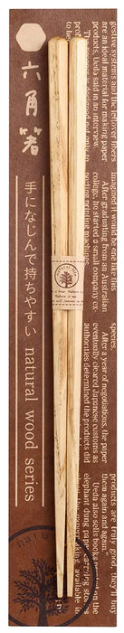 Yamaco Natural Wood Chestnut Hexagonal Chopsticks Made in Japan 887200-Kiichin - The #1 Place for Japanese Goods in Your Hand!