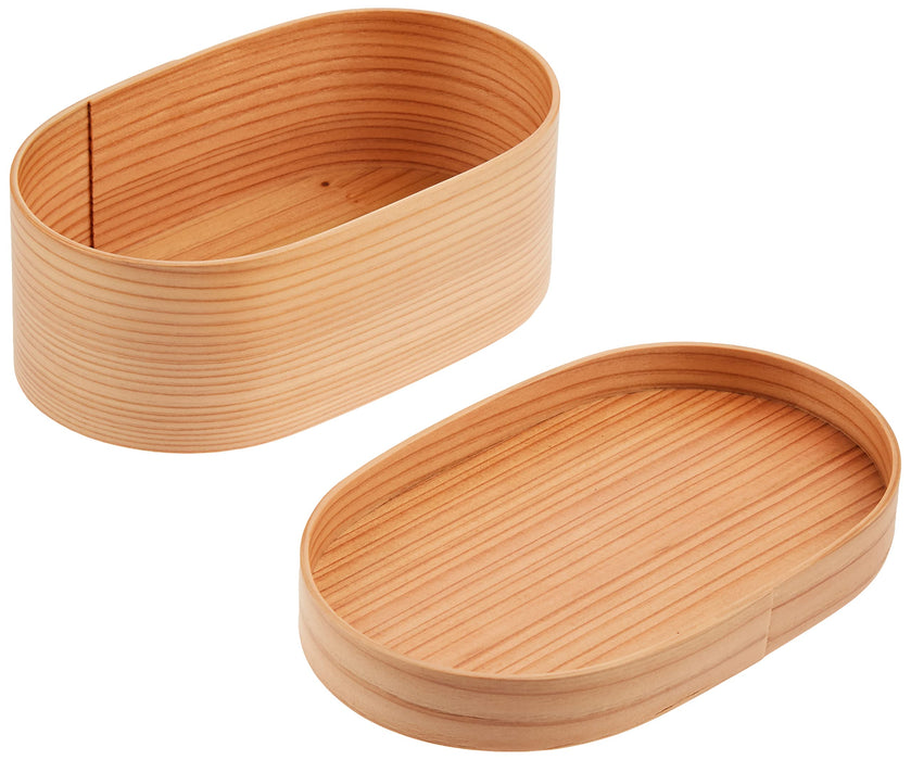 Yamaco Japanese Bento Box Oval Design Made in Japan Model 893522-Kiichin - The #1 Place for Japanese Goods in Your Hand!