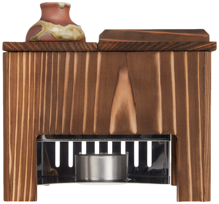 Yamaco Yakisugi Yudofu Set for One with Tofu Scoop Bowl and Fire Tray-Kiichin - The #1 Place for Japanese Goods in Your Hand!