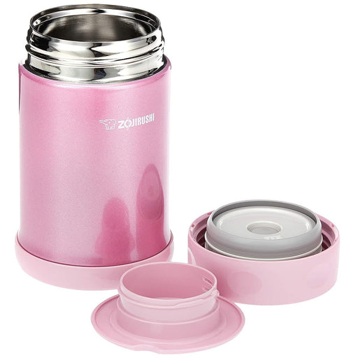 Zojirushi Stainless Steel Food Jar 0.5L Shiny Pink 16.9Oz-Kiichin - The #1 Place for Japanese Goods in Your Hand!