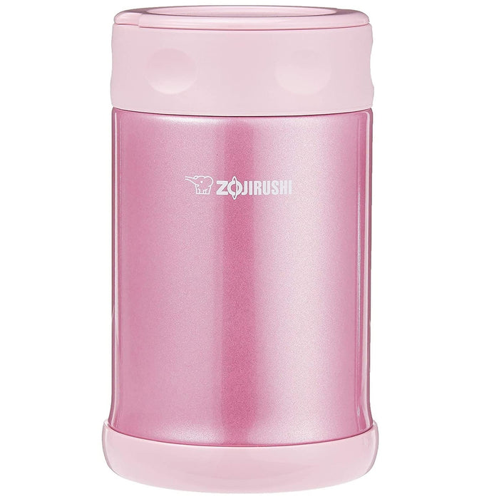 Zojirushi Stainless Steel Food Jar 0.5L Shiny Pink 16.9Oz-Kiichin - The #1 Place for Japanese Goods in Your Hand!