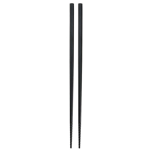 Akebono Black Hexagonal Tornado Line Chopsticks - 22.5cm-Kiichin - The #1 Place for Japanese Goods in Your Hand!