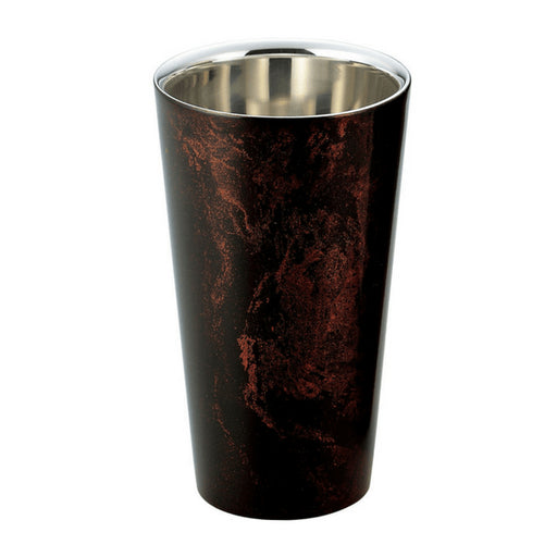 Asahi Yamanaka Urushi Lacquered Double-Wall Cooler Glass 270Ml - Japan's Finest Black Gift-Boxed Glass-Kiichin - The #1 Place for Japanese Goods in Your Hand!