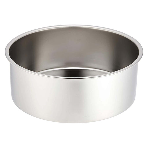 Ebm Stainless Steel 18cm Round Cake Pan - Durable and Versatile-Kiichin - The #1 Place for Japanese Goods in Your Hand!