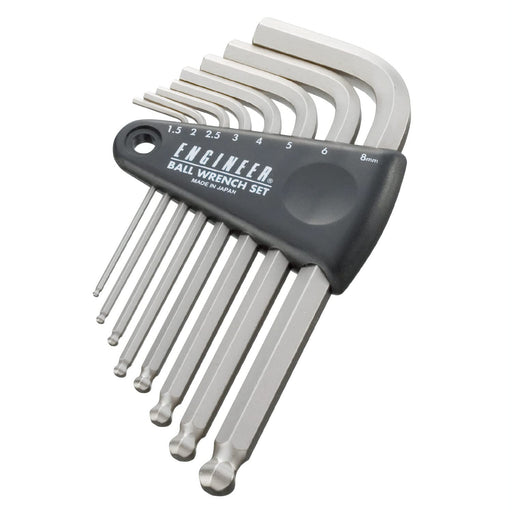 Engineer Ball Wrench Set 8pcs Twb-04 Short Type-Kiichin - The #1 Place for Japanese Goods in Your Hand!
