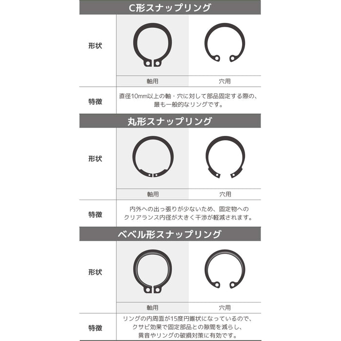 Engineer PZ-17 Snap Ring Pliers C/Round/Bevel Shafts-Kiichin - The #1 Place for Japanese Goods in Your Hand!