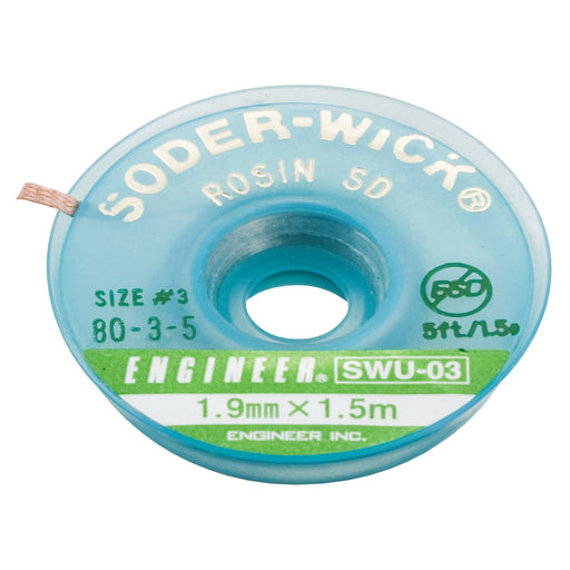 Engineer SWU-03 1.9mm x 1.5m Solder Wick Blotting Wire-Kiichin - The #1 Place for Japanese Goods in Your Hand!
