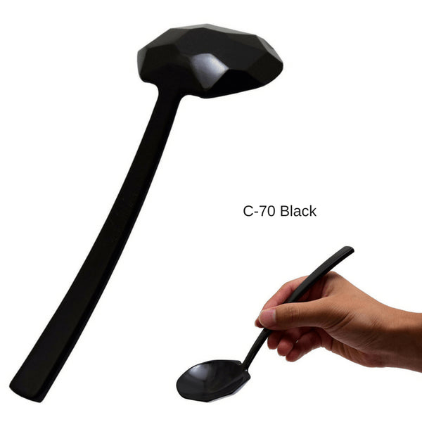 Entec Japan Udon/Soba/Ramen Spoon - 19.5cm Long Handle for Black Melamine-Kiichin - The #1 Place for Japanese Goods in Your Hand!