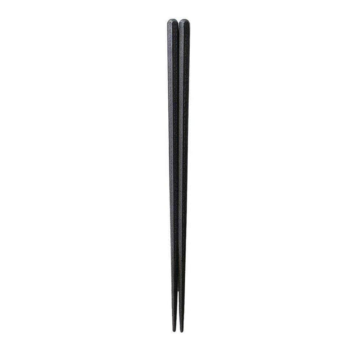 Fukui Craft Japanese Resin Hexagonal Wood Grain Chopsticks - Elegant Black Design-Kiichin - The #1 Place for Japanese Goods in Your Hand!