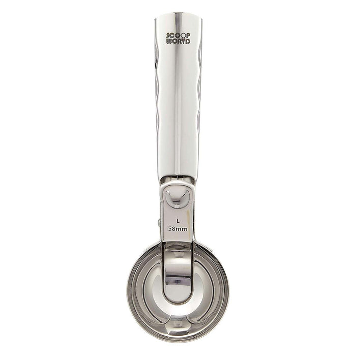 GS Stainless Steel One-Push Ice Cream Scoop - Large Size-Kiichin - The #1 Place for Japanese Goods in Your Hand!