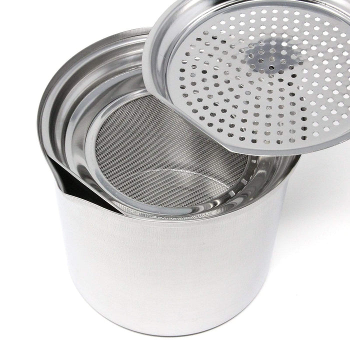 Ichibishi Stainless Steel Oil Storage Pot - Premium Japanese Design-Kiichin - The #1 Place for Japanese Goods in Your Hand!