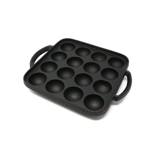 Ikenaga Japan 16-Ball Takoyaki Pan - Induction Cast-Iron-Kiichin - The #1 Place for Japanese Goods in Your Hand!