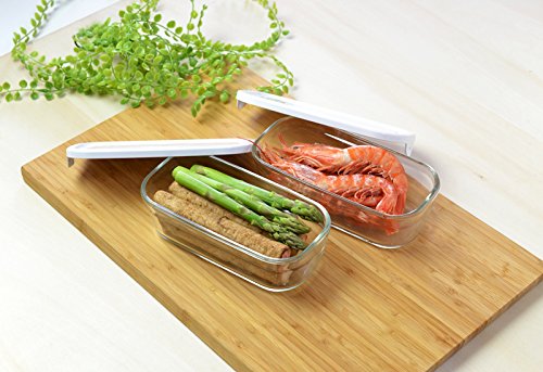 Iwaki Japan 500Ml White Glass Pack & Range Box Set (2) - Skc3246-W2-Kiichin - The #1 Place for Japanese Goods in Your Hand!