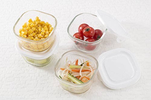 Iwaki Petite White Glass Pack, 220Ml Set of 4 - SKC3200-W4-Kiichin - The #1 Place for Japanese Goods in Your Hand!