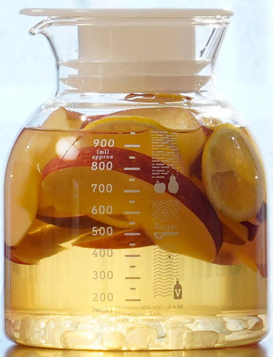 Iwaki Japan 1L Heat Resistant Glass Fruit & Vinegar - Premium Quality-Kiichin - The #1 Place for Japanese Goods in Your Hand!