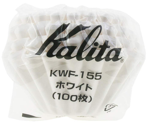 Kalita Wave Series Coffee Filter - White, 100 Pieces, Made in Japan, for 1-2 People-Kiichin - The #1 Place for Japanese Goods in Your Hand!