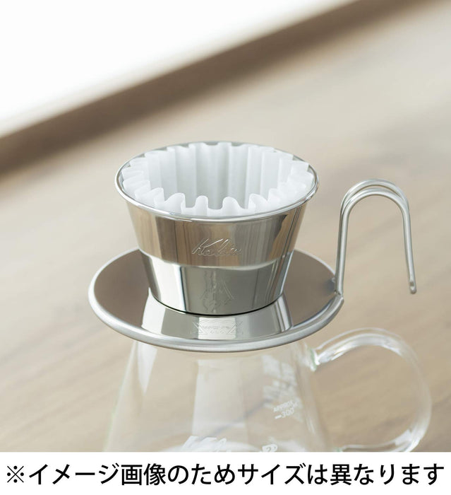 Kalita Wave Stainless Steel Coffee Dripper for 2-4 People - Made in Japan-Kiichin - The #1 Place for Japanese Goods in Your Hand!