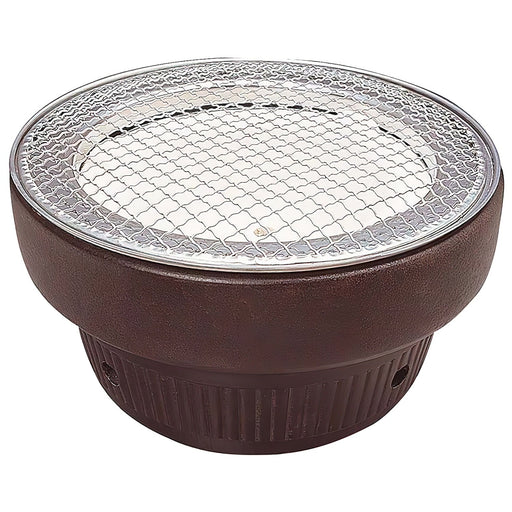 Kinka Ceramic Dark Brown Charcoal Konro Grill - Premium Outdoor Cooking Equipment-Kiichin - The #1 Place for Japanese Goods in Your Hand!